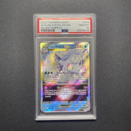 Alolan Vulpix VSTAR 034/195 Swsh12: Sword & Shield - Silver Tempest Holo