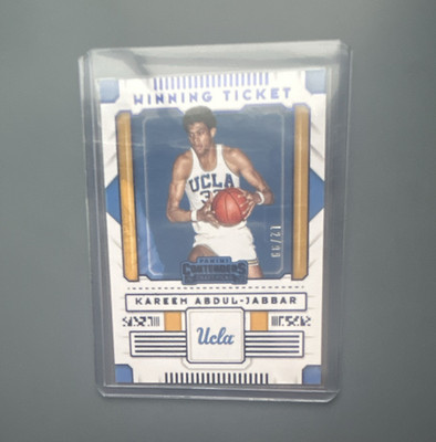 Panini 2020-21 Contenders Draft Picks Winning Tickets Kareem Abdul-Jabbar /100