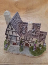 Vintage Russ Berrie Co. Ceramic Cottage Miniature Tudor House  #6914