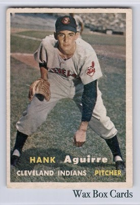 1957 Topps #96 Hank Aguirre VG (surface scratches) SET BREAK