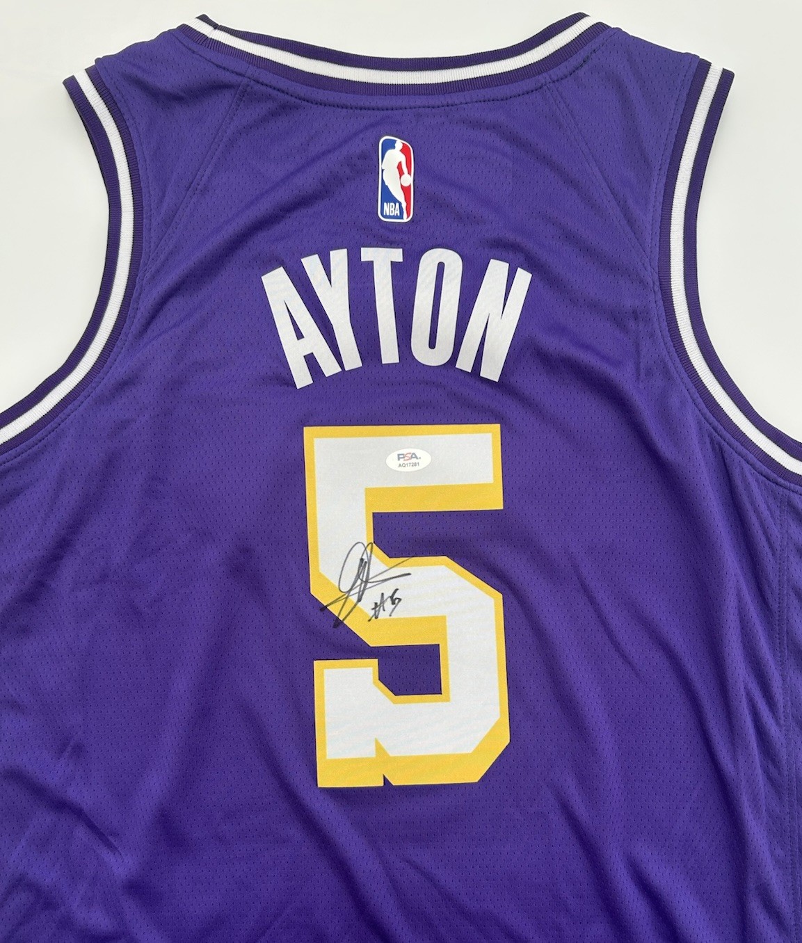 Deandre Ayton Signed Autographed LA Lakers Jersey Basketball PSA/DNA