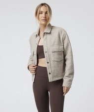 Vuori Sycamore Short Shirt Jacket in Dark Salt Size Small Pristine Condition