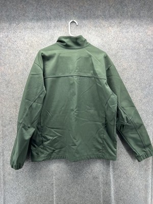 Columbia GRT Jacket Mens Large Green Softshell Full Zip Omni