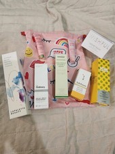 Lot of 8 Facial Skincare Serum, Moisturizer, Cleanser, Toner, Vit C With Bag