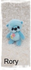 Rory-8cm miniature ,artist ,handmade teddy bear by "HappyTeddy" Aleksandra J.
