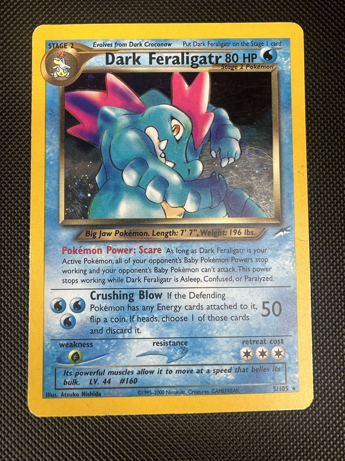 Dark Feraligatr 5/105 Pokemon TCG Neo Destiny Unlimited Holo