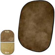 Savage 60x72" Collapsible Disc / Reversible Muslin Style Background - Earth Tone