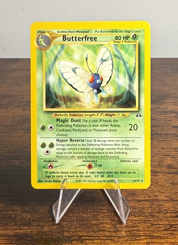 Butterfree 19/75 Rare Neo Discovery Pokemon Unlimited