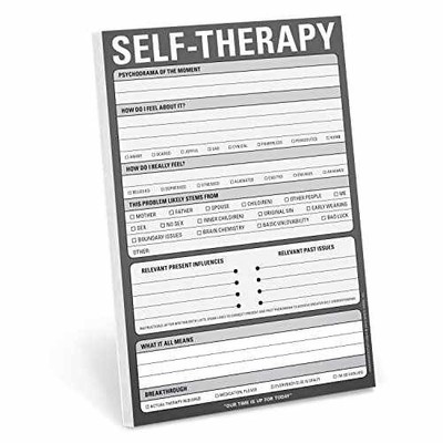 Knock Knock Self-Therapy , Checklist Note Pad - Paperback, by Knock Knock - New