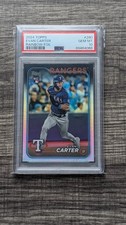 Evan Carter Rookie SP - 2024 Topps Series 1 Rainbow Foil Texas Rangers - PSA 10