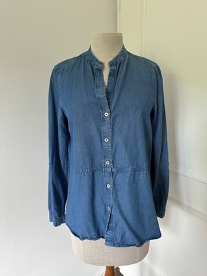 MASSIMO DUTTI Jeansbluse * Blau Denim * Gr. S * gepflegt *
