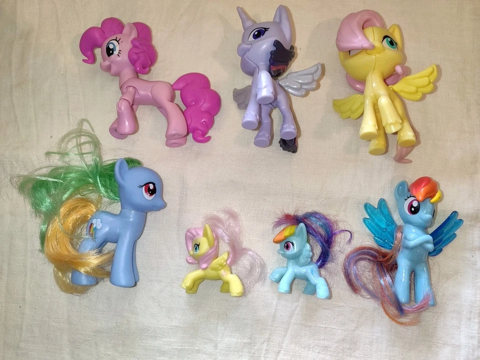 My Little Pony Mini Vintage Sette Giochi Giocattoli Collezione - Immagine 1 di 4