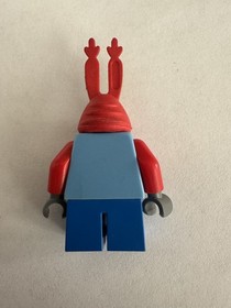 LEGO SpongeBob SquarePants Mr Krabs Krusty Krab Crab Minifigure Smile Teeth GUC