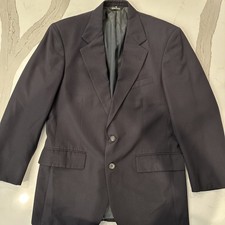 Vintage Ralph Lauren Chaps Men  s Navy Blazer Union Made In The USA Size Small