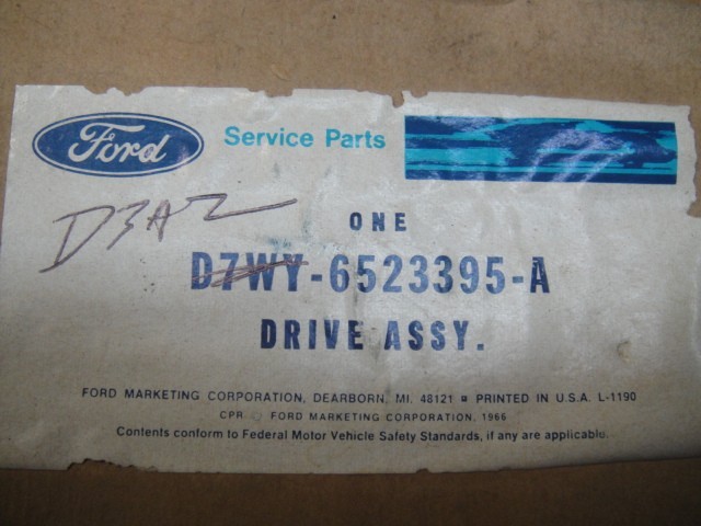 NOS Ford 1977 78 T-Bird Mercury Cougar Ft Door Window Electric Motor & Drive LH thumbnail 2