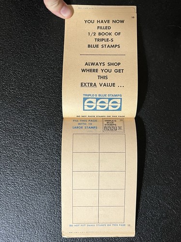 NOS Vintage Triple-S Blue Stamps Saver Book Unused - Picture 11 of 15