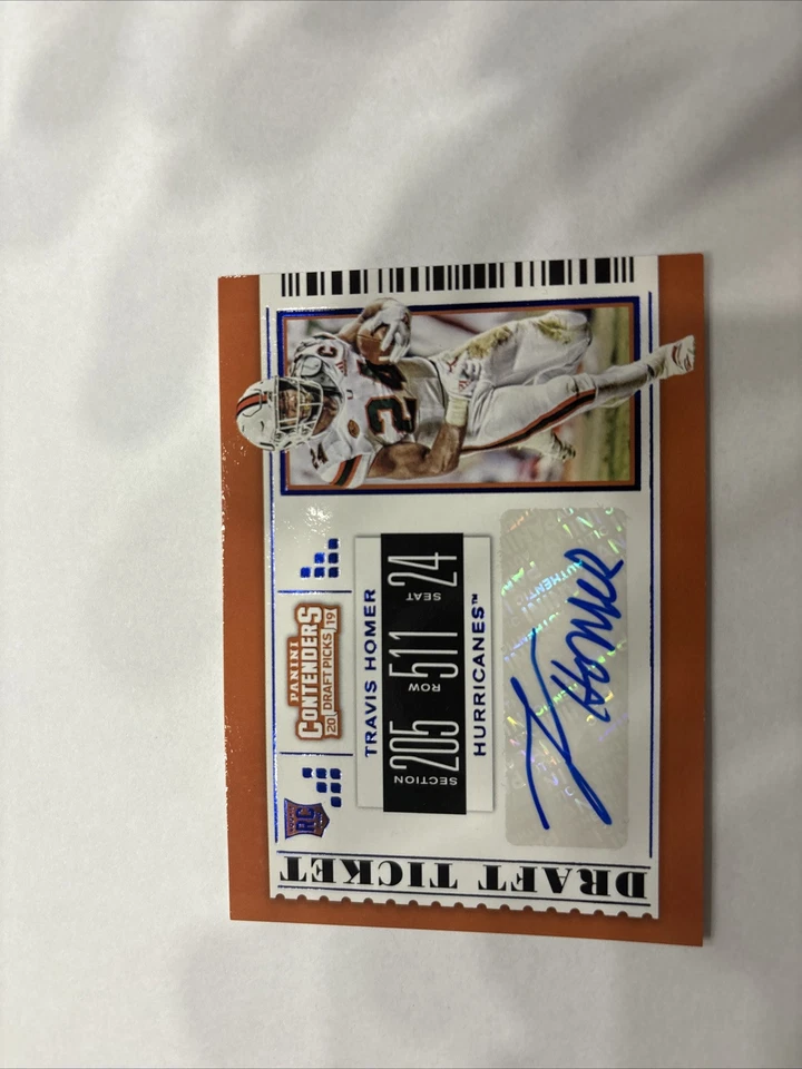 2019 Panini Contenders Draft Picks - College Ticket #276 Travis Homer (AU, RC) - Image 3 of 3