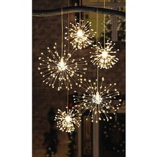 Member Mark 8Function Micro LED Starburst Lights Red/Blue/White Set of 6