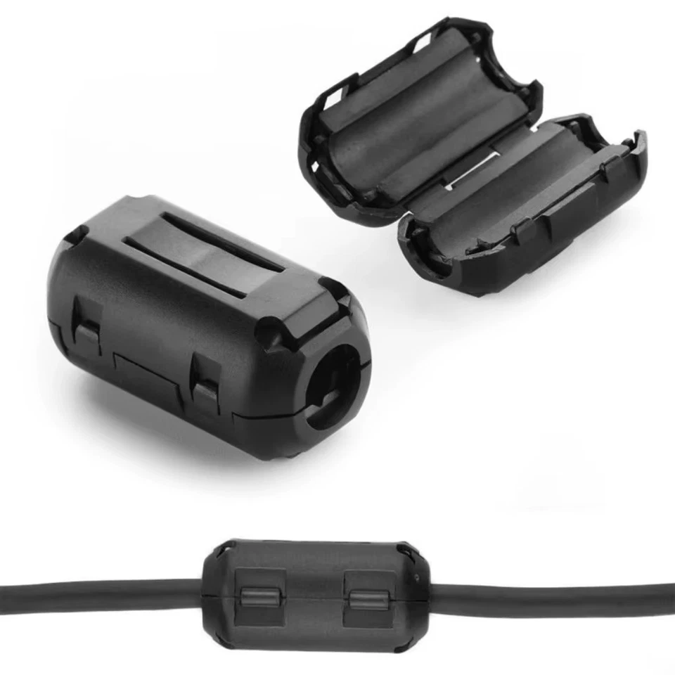 3.5-13mm Ring Core Ferrite Cable Clips EMI RFI Noise Bead Filter Cable Clip UK - Image 4 of 4