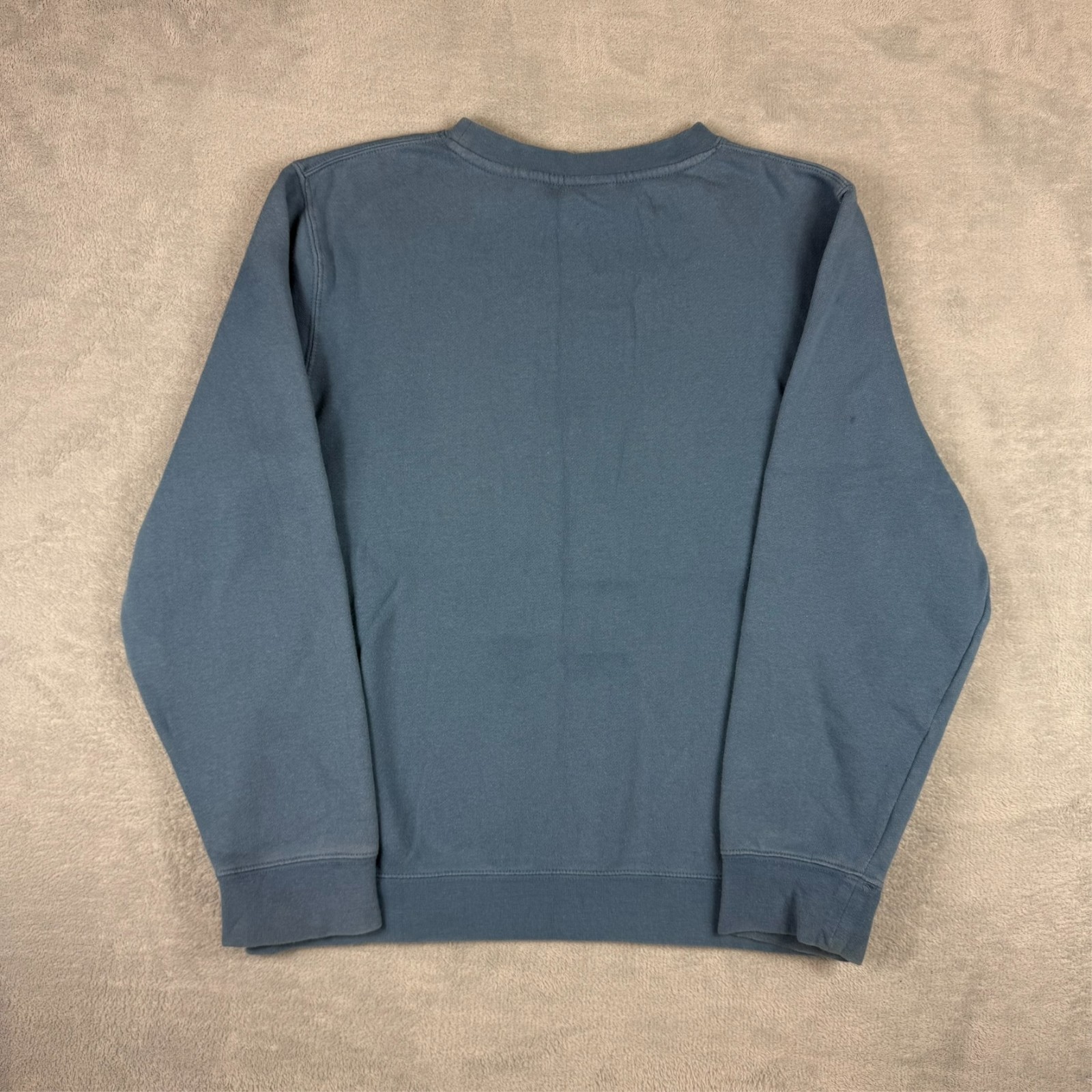 Vintage Stussy 2000's Y2K Blue Spellout Collegiate Sz Medium Pullover Sweatshirt image 8