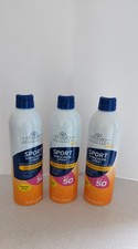 3x Studio Selection Sunscreen Spray SPF 50 (Family Size - 11 oz Each) Exp 10/26 1.64 per gallon