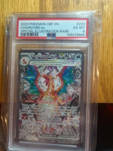 Pokémon Charizard ex 223/197 Obsidian Flames Special Illustration Holo PSA 6