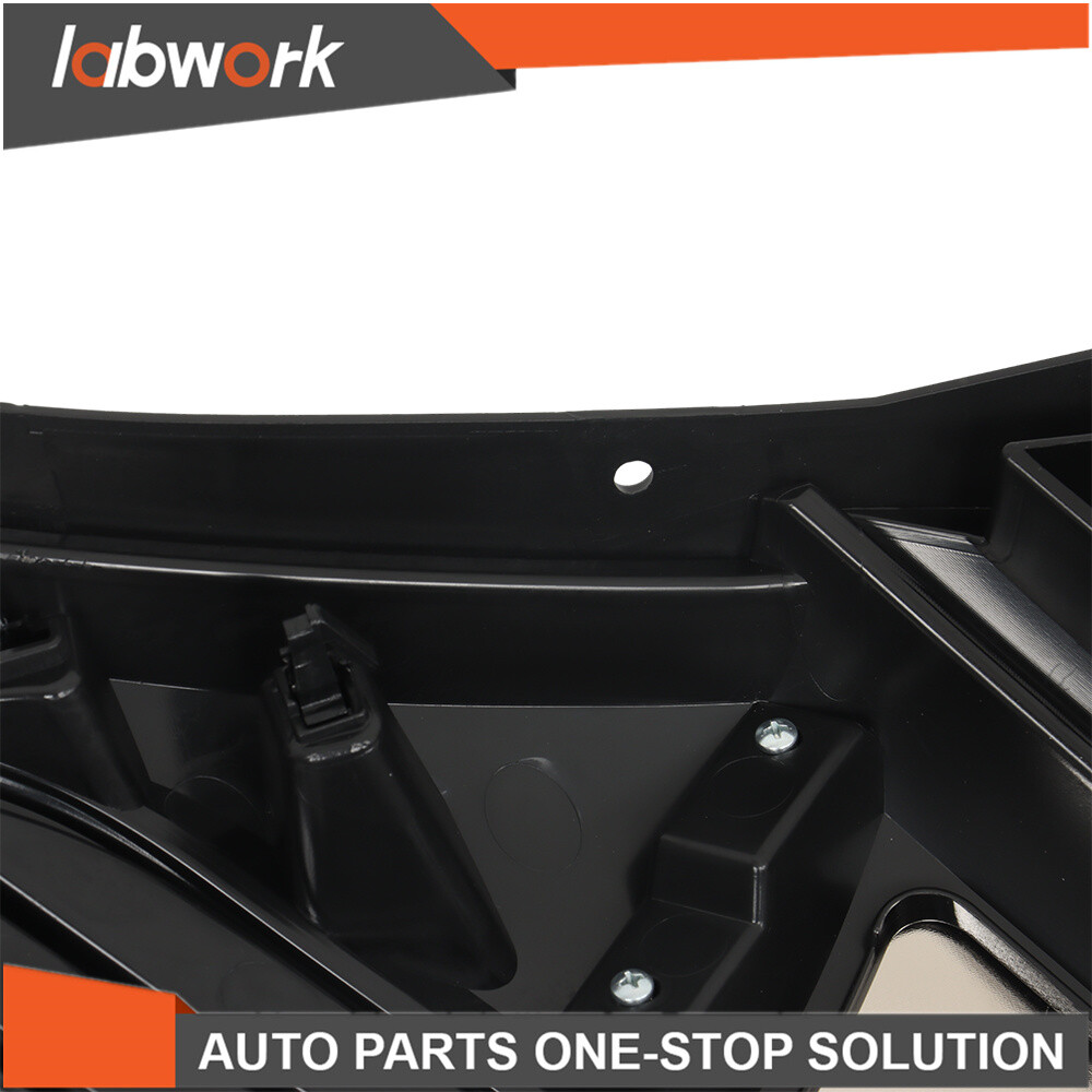 Labwork Front Bumper Upper Grille Chrome + Black For 2015-2018 Nissan Murano