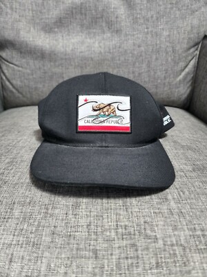 Vintage Billabong Skateboarder Retro California Republic Snapback Hat Cap  cali