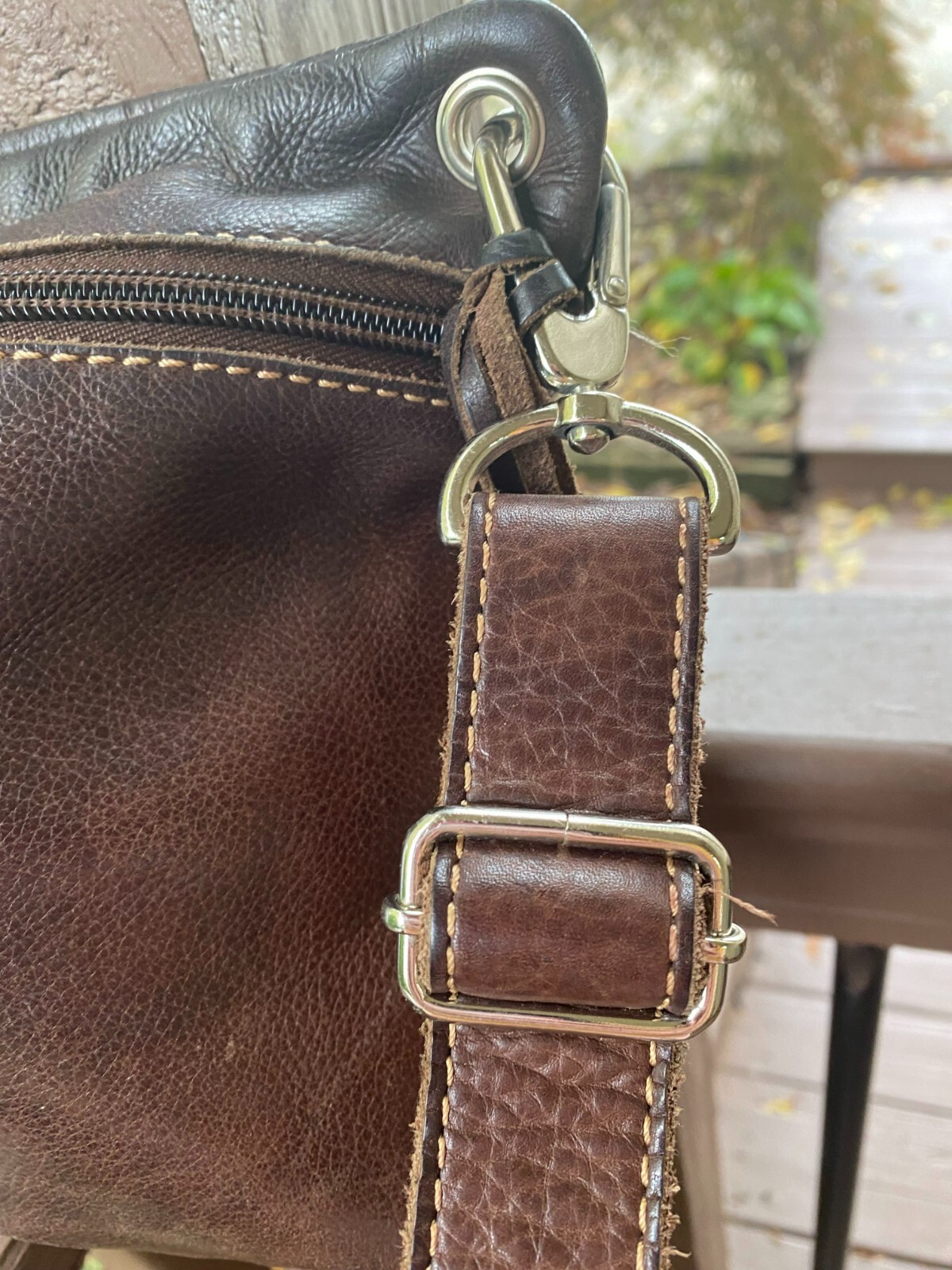 Fossil Vintage Sutter Cognac Brown Multiple Pocke… - image 8