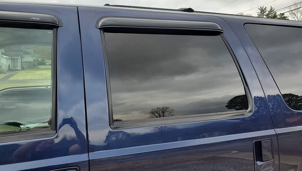 AVS 3M Tape-On Smoke Rain Guards Vent Visors Shade for 2003-2005 Ford Excursion - Image 2 of 4