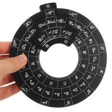 Durable Circle of Fifths Wheel Guitar Chord Wheel Music Theory Learning Tool