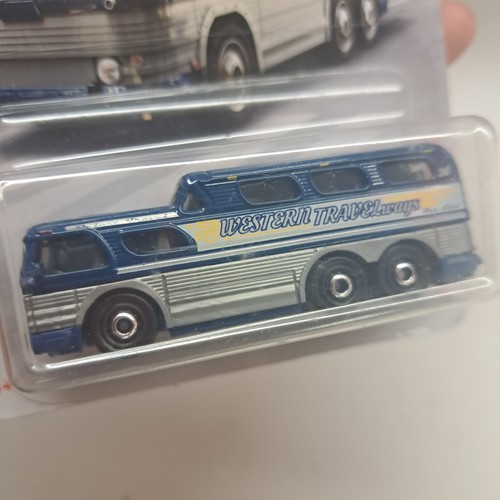 2019 Matchbox #90 '55 GMC® Scenic Cruiser™ BLUE | GREY | WESTERN TRAVELWAY | FSC - Picture 5 of 5