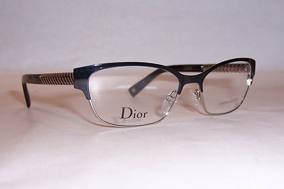 NEW CHRISTIAN DIOR EYEGLASSES CD 3769 BTD BLACK PALLADIUM 52mm RX