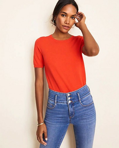 Ann Taylor Seasonless Yarn Sweater Tee 
