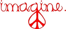 symbolic_imagine_peace  Decal Sticker for  Windows Bumper Laptop Home Wall Decor