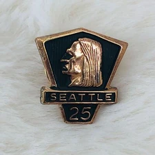 Vtg City of Seattle 25 Year Employee Service Award Lapel Pin Tie Tack