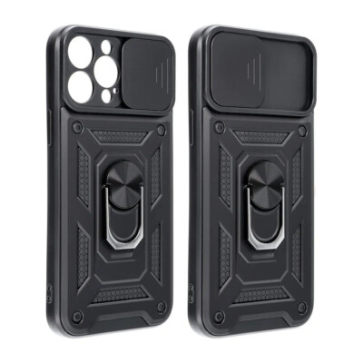FÜR XIOAMI REDMI NOTE 12 PRO PLUS - SLIDE Hülle Case Handy Ring Tasche Schwarz