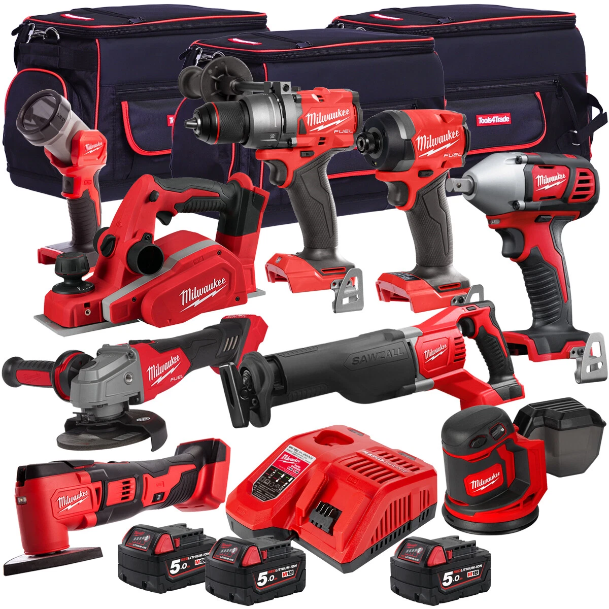 9 piece online milwaukee tool set