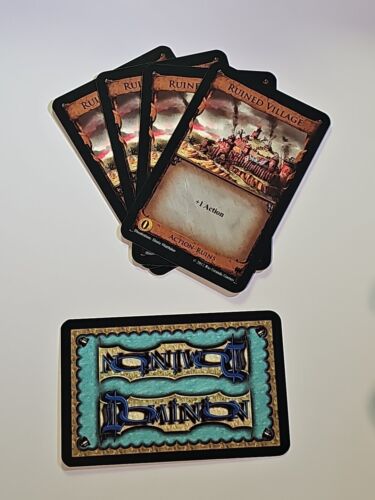 Dominion Replacement Cards - 5 "Ruined Village" Cards Rio Grande Games - Picture 1 of 4