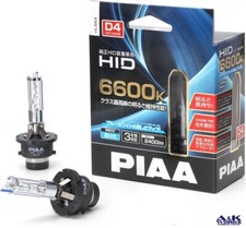 Piaa Hl664 Stock Replacement Hid Headlights Bulb D4rd4s Common Use 6600k 2400lm