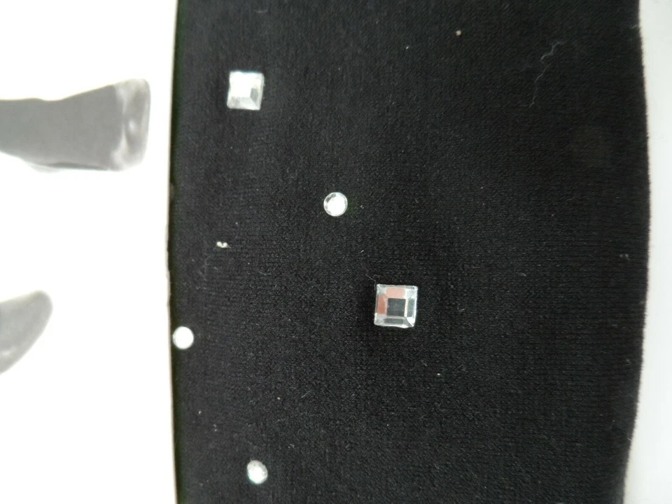 1 Par de Medias Merona Premium Estampado Negro Estrás Talla: M/T (po) Foto 3 de 4