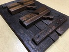 Antique Hand Planes Mounted to a Barn Wood Plaque — photo 3