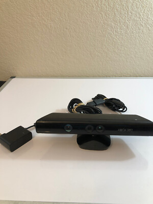 Microsoft Kinect Sensor Bar for Xbox 360 1414 with AC Power Adapter 1429 Tested