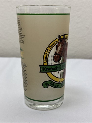 Tazza di vetro vintage Kentucky Derby 1987 da collezione Churchill Downs - Foto 9 di 13