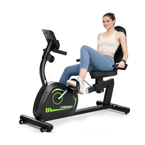 Caromix Recumbent Exercise Bike for Adults Seniors, Stationary Bike for