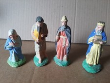 lot de 4 santons devineau - 8 cm env