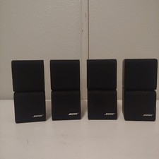 Set of 4 Bose Redline Double Cube Acoustimass Speakers w/ RCA Connection