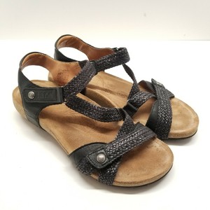 C4 Taos Trulie Black Braided Comfort Sandal 8-8.5 Euro 39 | eBay
