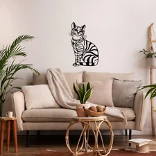 Cat Metal Wall Art, Wall Decor, Wall Hangings, Home Decor, Modern Wall Art