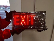 LED Lighted Exit Sign. 10 X 20. New